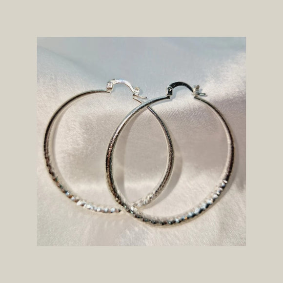 Silver Hoops