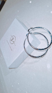 Silver Hoops